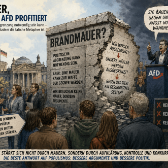 Die Mauer, von der die AfD profitiert